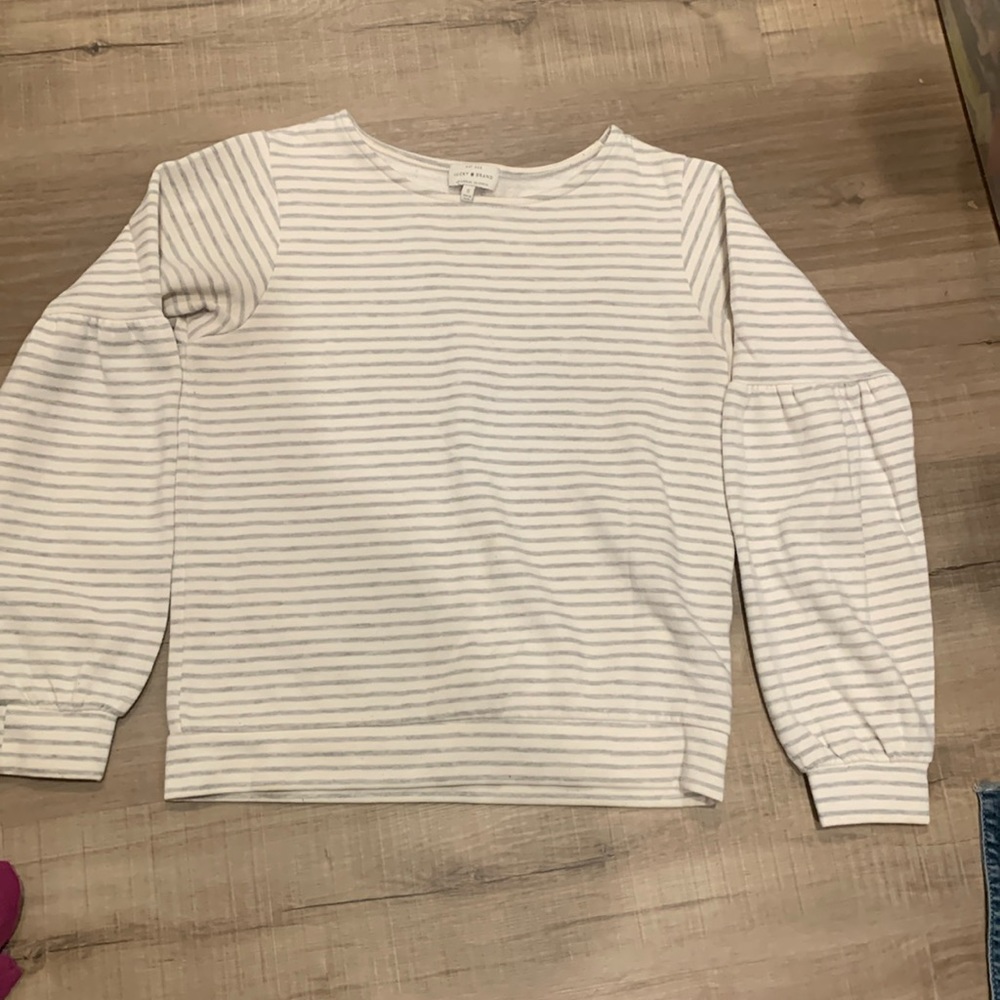 Lucky brand stripped sweatshirt size small